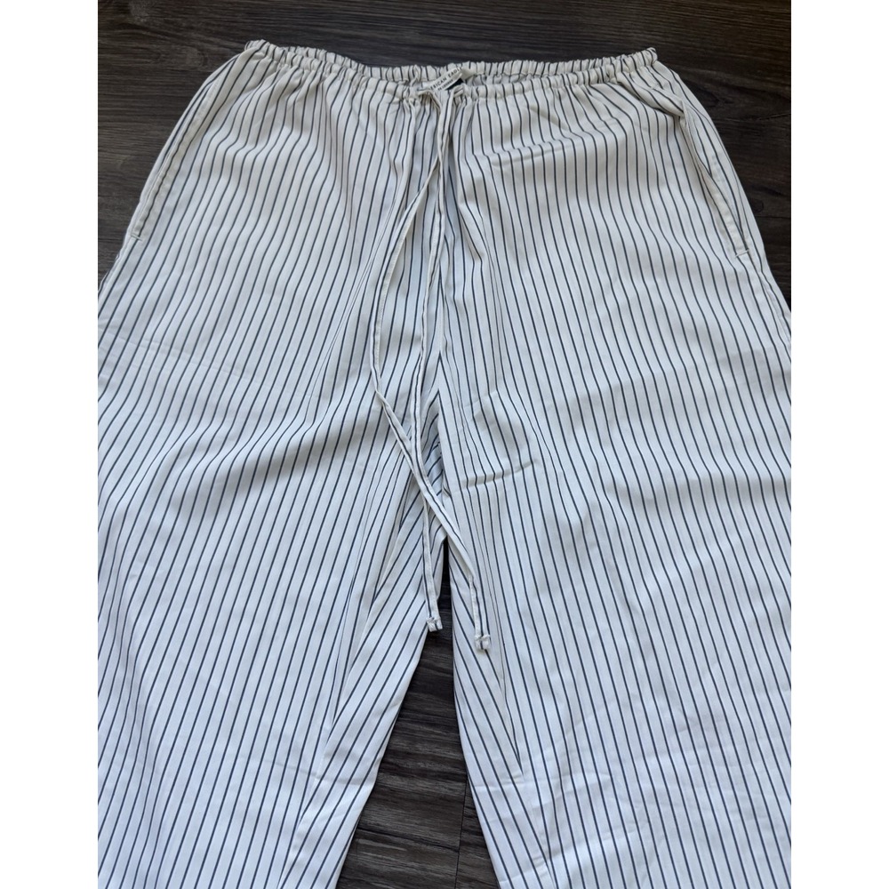 SOLD
Wide Leg PJ Pant Stripe Pockets Y2K Inspired XXS Oversized Cappuccino - Picture 3 of 11